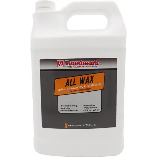 Anti-Slip Floor Wax All Wax High Gloss Liquid 1 gal High Gloss - pack of 2 Anti-Slip Floor Wax All Wax High Gloss Liquid 1 gal High Gloss - pack of 2