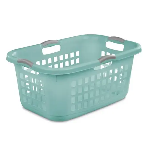 Laundry Basket Aqua Plastic Aqua Laundry Basket Aqua Plastic Aqua