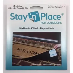 Stay 'n' Place SNP-OD-4X4TABS Floor Protection 4" W X 4" L Cloth/Plastic Green Green