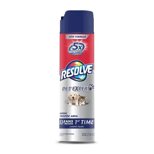 Carpet Cleaner, 623 g Can, Foam, Characteristic, White Carpet Cleaner, 623 g Can, Foam, Characteristic, White