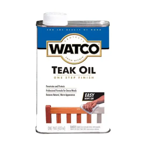 Teak Oil, Liquid, 1 pt Brown Teak Oil, Liquid, 1 pt Brown