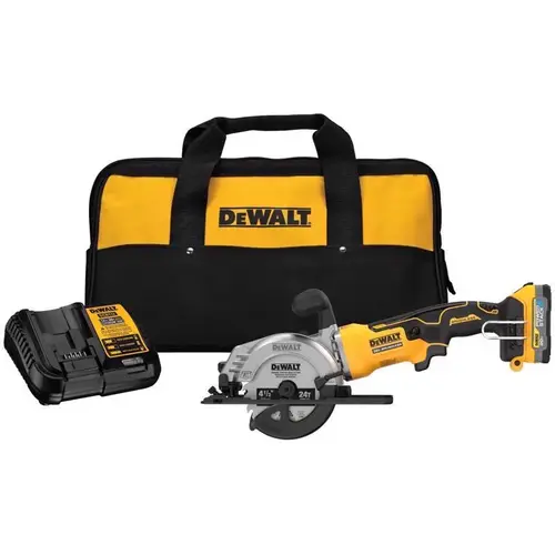 Circular Saw Powerstack 20 V 4-1/2" Cordless Brushless Kit (Battery & Charger) Circular Saw Powerstack 20 V 4-1/2" Cordless Brushless Kit (Battery & Charger)