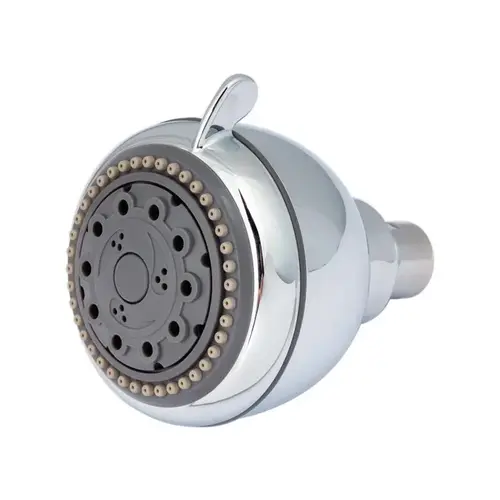 Showerhead Champagne Massage Chrome Plastic 5 settings 2.5 gpm Chrome