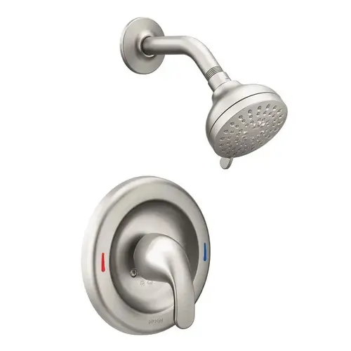 Adler Series /L82691EP Shower Faucet, 1.75 gpm, 3-1/2 in Showerhead, Metal, Brushed Nickel, Lever Handle Adler Series /L82691EP Shower Faucet, 1.75 gpm, 3-1/2 in Showerhead, Metal, Brushed Nickel, Lever Handle