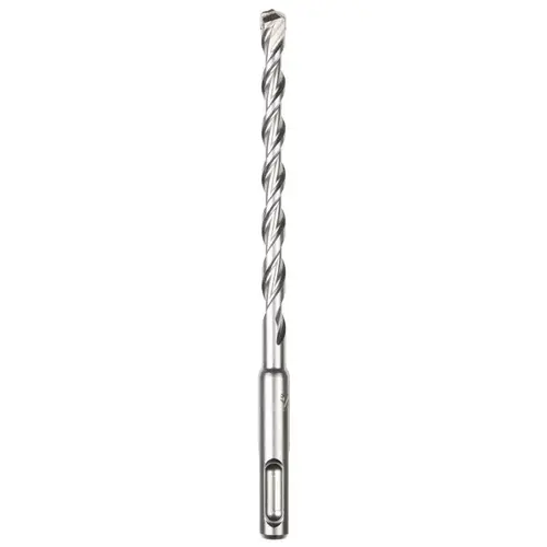 Hammer Drill Bit, 5/16 in Dia, 6 in OAL, Spiral Flute, 4-Flute, 25/64 in Dia Shank Bright Hammer Drill Bit, 5/16 in Dia, 6 in OAL, Spiral Flute, 4-Flute, 25/64 in Dia Shank Bright