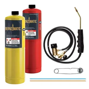 BernzOmatic WK5500OX WK5500KC Brazing Torch Kit, MAPP, Oxygen