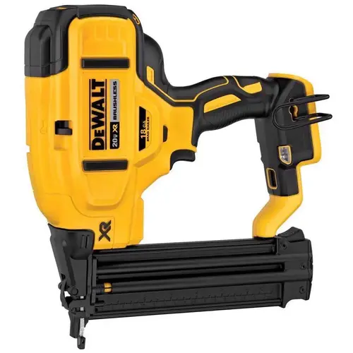 Brad Nailer, Tool Only, 20 V, 110 Magazine, Glue Collation, 18 ga Nail, Nail Fastener Brad Nailer, Tool Only, 20 V, 110 Magazine, Glue Collation, 18 ga Nail, Nail Fastener