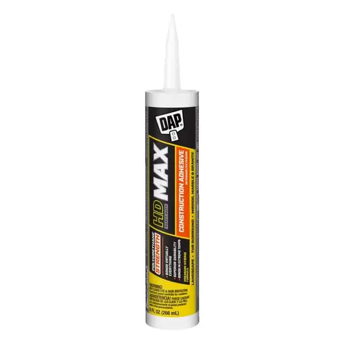 DYNAGRIP Construction Adhesive, White, 9 oz Cartridge DYNAGRIP Construction Adhesive, White, 9 oz Cartridge