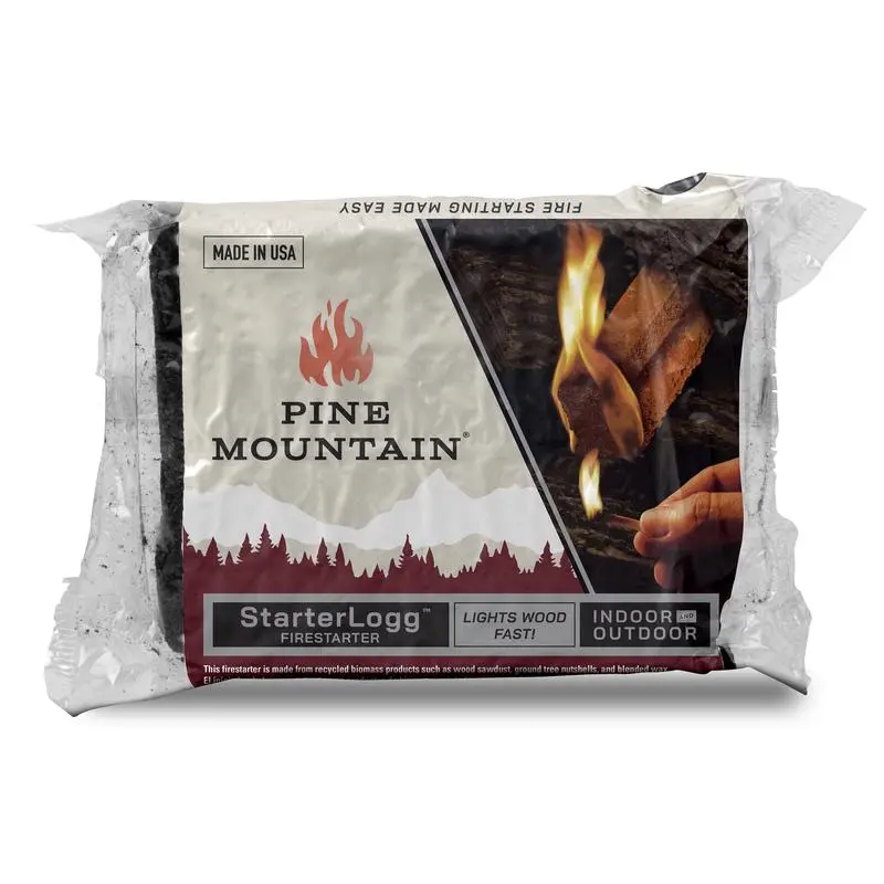 Pine Mountain Fire Starter Starter Logg Pine Sawdust 4 pack - pack of 12 514-158-814-XCP12