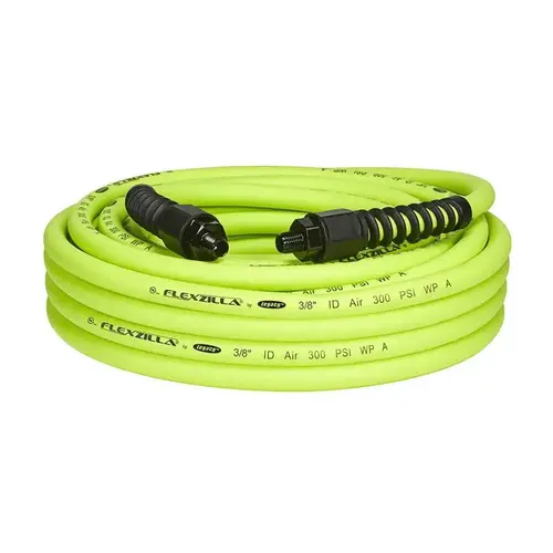 Air Hose Pro 50 ft. L X 3/8" D Hybrid Polymer 300 psi Zilla Green Zilla Green Air Hose Pro 50 ft. L X 3/8" D Hybrid Polymer 300 psi Zilla Green Zilla Green