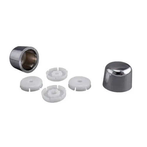 Toilet Tank Bolt Caps Chrome Plated Plastic For Universal Chrome Plate - 2 per pack x3 packs Toilet Tank Bolt Caps Chrome Plated Plastic For Universal Chrome Plate - 2 per pack x3 packs