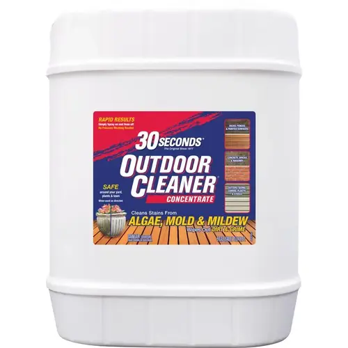 Outdoor Cleaner, 5 gal Bottle, Liquid, Light Yellow