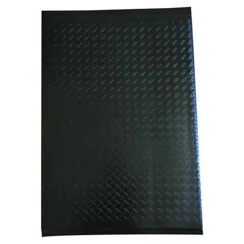 Anti Fatigue Mat Diamond 60" L X 33" W Black Indoor Foam/Vinyl Nonslip Black Anti Fatigue Mat Diamond 60" L X 33" W Black Indoor Foam/Vinyl Nonslip Black