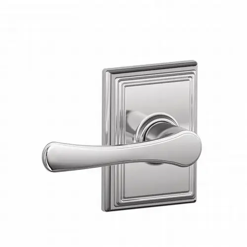 Avila Lever with Addison Rose Passage Lock with 16080 Latch and 10027 Strike Bright Chrome Finish Avila Lever with Addison Rose Passage Lock with 16080 Latch and 10027 Strike Bright Chrome Finish