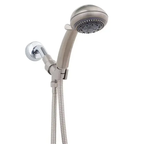 Handheld Showerhead Champagne Massage Brushed Nickel Plastic 5 settings 2 gpm Brushed Nickel