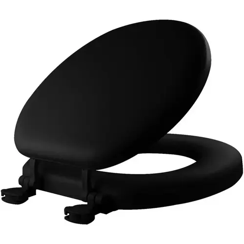 Round Closed Front Premium Soft Black Toilet Seat