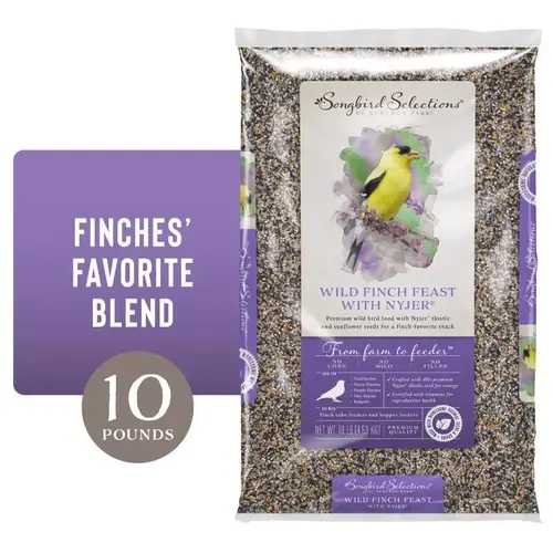 Wild Bird Food Wild Finch Feast with Nyjer Wild Bird Seed 10 lb Wild Bird Food Wild Finch Feast with Nyjer Wild Bird Seed 10 lb
