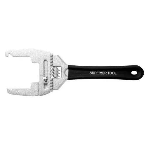 Combination Plumbers Wrench, Adjusts 1 to 3 In. Zinc Plated Combination Plumbers Wrench, Adjusts 1 to 3 In. Zinc Plated