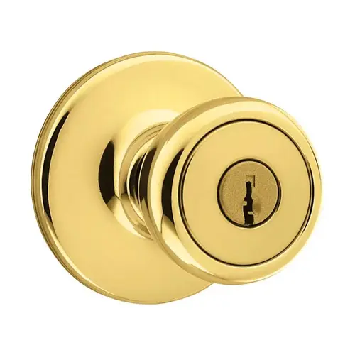 Entry Knobs Tylo Polished Brass 1-3/4" Polished Brass - pack of 6 Entry Knobs Tylo Polished Brass 1-3/4" Polished Brass - pack of 6