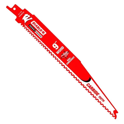 Reciprocating Saw Blade, 9 in L, 6/9 TPI, Carbide Cutting Edge Red - pack of 3 Reciprocating Saw Blade, 9 in L, 6/9 TPI, Carbide Cutting Edge Red - pack of 3