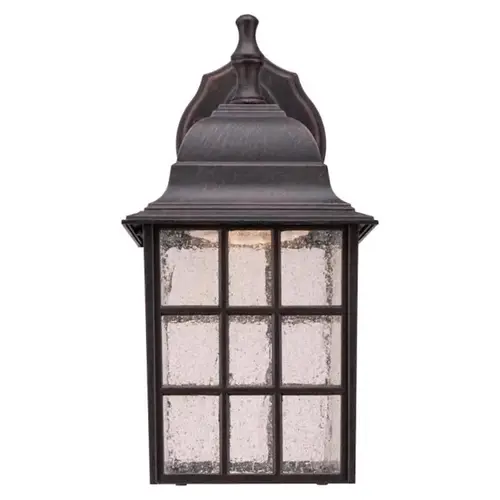 00 Outdoor Wall Fixture, 120 V, 9 W, LED Lamp, 550 Lumens, 3000 K Color Temp, Aluminum Fixture Patina 00 Outdoor Wall Fixture, 120 V, 9 W, LED Lamp, 550 Lumens, 3000 K Color Temp, Aluminum Fixture Patina