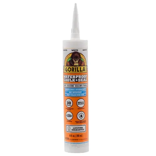 8060002 Silicone Sealant, White, 1 days Curing, -40 to 350 deg F, 10 oz Cartridge