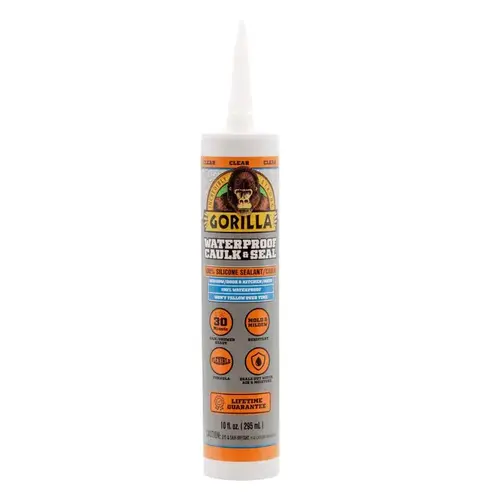 8050002 Silicone Sealant, Clear, 1 days Curing, -40 to 350 deg F, 10 oz Cartridge