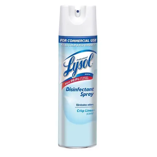 19 oz. Lysol Disifectant Spray Crisp Linen Clear 19 oz. Lysol Disifectant Spray Crisp Linen Clear