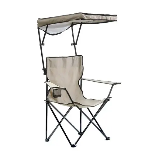 Folding Quad Chair Taupe Canopy Folding Quad Chair Taupe Canopy