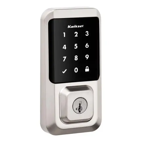 Halo Series Touchscreen Wi-Fi Enabled Smart Lock, AAA Grade, Keyless Key, Zinc, Satin Nickel Halo Series Touchscreen Wi-Fi Enabled Smart Lock, AAA Grade, Keyless Key, Zinc, Satin Nickel