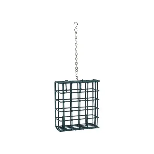 Suet Cage Wild Bird Metal Green