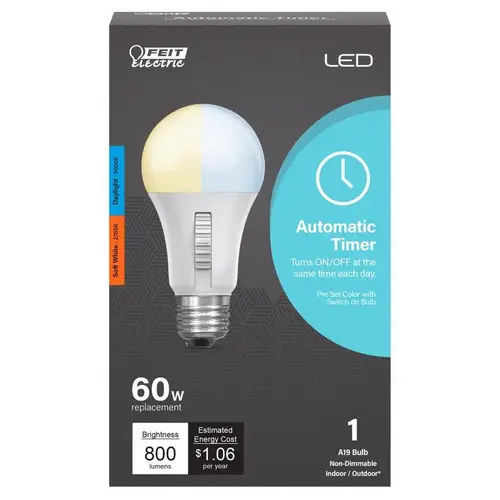 LED Bulb Intellibulb A19 E26 (Medium) Soft White 60 W Frosted LED Bulb Intellibulb A19 E26 (Medium) Soft White 60 W Frosted