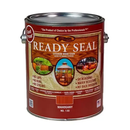 Penetrating Wood Stain/Sealer Goof Proof Semi-Transparent Flat Mahogany Oil-Based 1 gal Mahogany Penetrating Wood Stain/Sealer Goof Proof Semi-Transparent Flat Mahogany Oil-Based 1 gal Mahogany