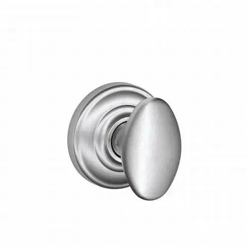 Siena Knob with Andover Rose Half Dummy Satin Chrome Finish Siena Knob with Andover Rose Half Dummy Satin Chrome Finish