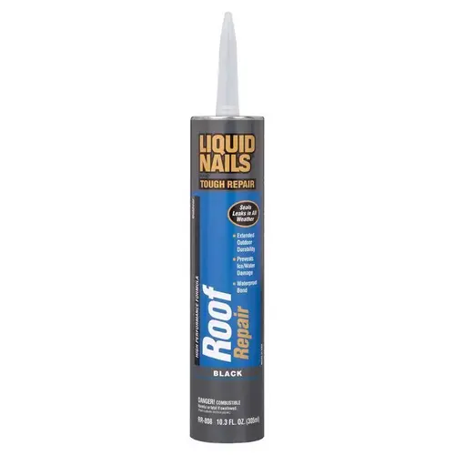 Roof Repair 10.3 oz. Black Exterior Waterproofing Roof Adhesive