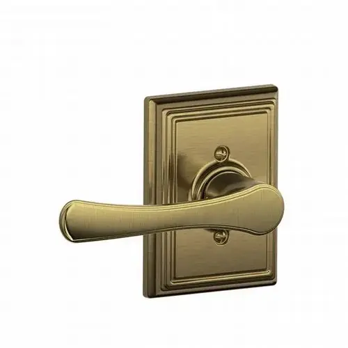 Avila Lever with Addison Rose Half Dummy Antique Brass Finish Avila Lever with Addison Rose Half Dummy Antique Brass Finish