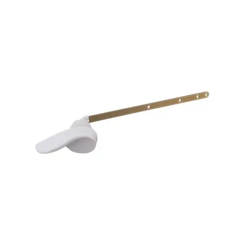 Toilet Flush Lever, Brass, For: All Toilet Tank Lever White
