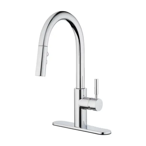 Pull-Down Kitchen Faucet Vela One Handle Chrome Chrome