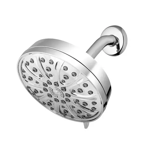 Wallmount Showerhead Drencher PowerPulse Massage Chrome 6 settings 1.8 gpm Chrome Wallmount Showerhead Drencher PowerPulse Massage Chrome 6 settings 1.8 gpm Chrome