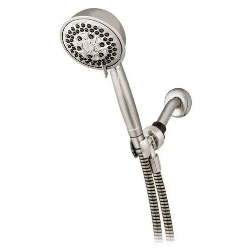 Handheld Showerhead PowerPluse Massage Brushed Nickel 7 settings 1.8 gpm Brushed Nickel Handheld Showerhead PowerPluse Massage Brushed Nickel 7 settings 1.8 gpm Brushed Nickel