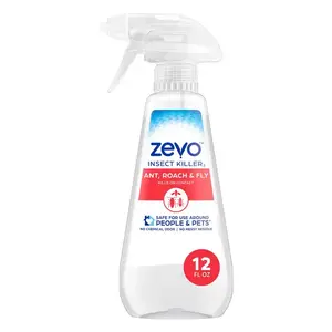 Zevo 01472 Ant, Roach & Fly Insect Killer, 12 oz. Spray