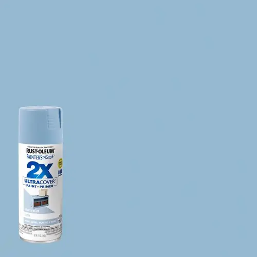 PAINTER'S Touch 2X ULTRA COVER Spray Paint, Satin, French Blue, 12 oz, Aerosol Can PAINTER'S Touch 2X ULTRA COVER Spray Paint, Satin, French Blue, 12 oz, Aerosol Can