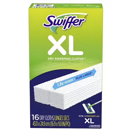 Sweeping Pad Sweeper XL 5.4" Dry Microfiber White