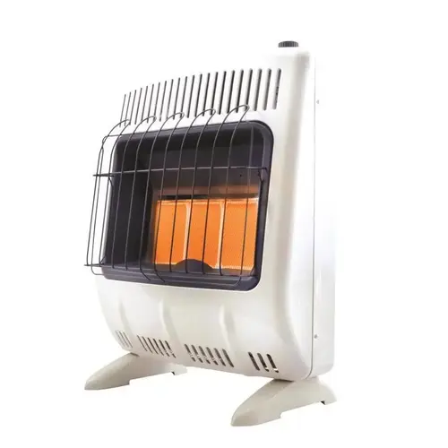 Heater Mr. Comfort Collection 20000 Btu/h 700 sq ft Radiant Natural Gas/Liquid Propane White Heater Mr. Comfort Collection 20000 Btu/h 700 sq ft Radiant Natural Gas/Liquid Propane White