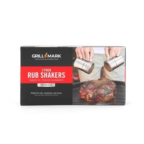 Rub Shaker Silver Stainless Steel Silver Rub Shaker Silver Stainless Steel Silver