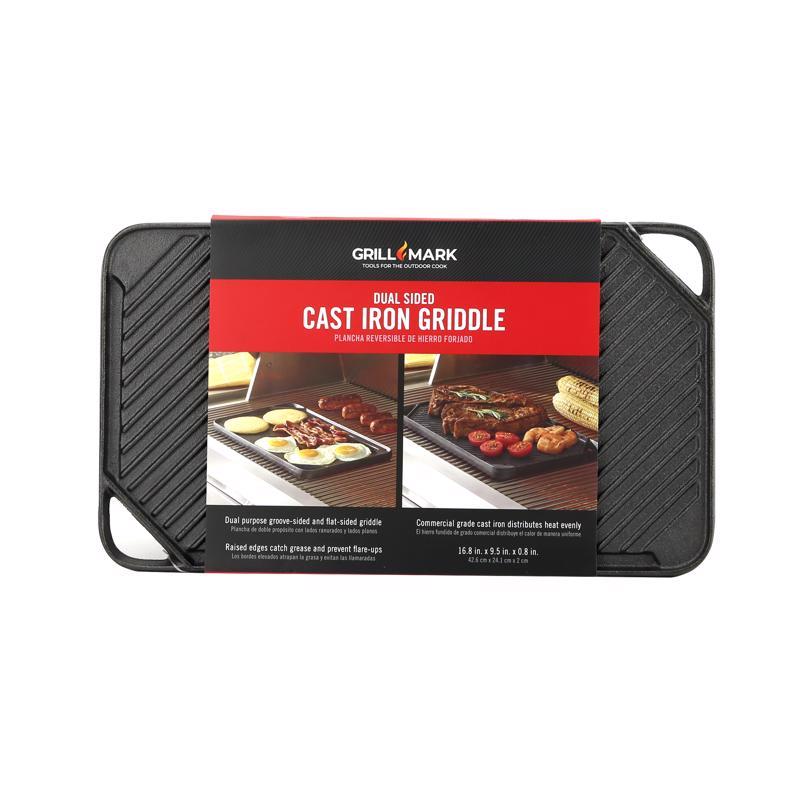Grill Mark 08103ACE Griddle Cast Iron 16.75" L X 9.5" W Black