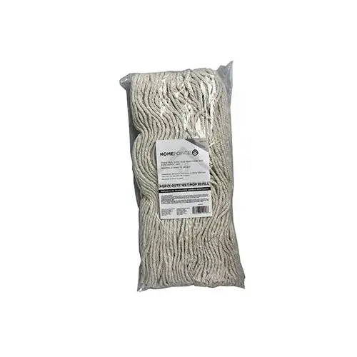 4-Ply Heavy-Duty Cotton Wet Mop Head Refill
