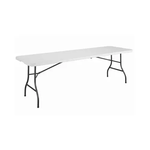 8-Ft. Folding Table, White Resin Top, 30 x 96 In. 8-Ft. Folding Table, White Resin Top, 30 x 96 In.