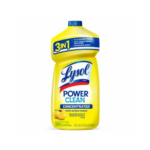 Power Clean Multi-Surface Cleaner, Sparkling Lemon & Sunflower Scent, 28 oz. Concentrate Power Clean Multi-Surface Cleaner, Sparkling Lemon & Sunflower Scent, 28 oz. Concentrate