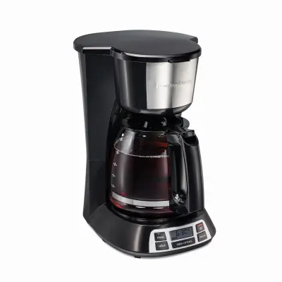 HAMILTON BEACH Coffee Maker 12 cups Black/Silver Black/Silver - pack of 2 49630-XCP2 HAMILTON BEACH Coffee Maker 12 cups Black/Silver Black/Silver - pack of 2 49630-XCP2